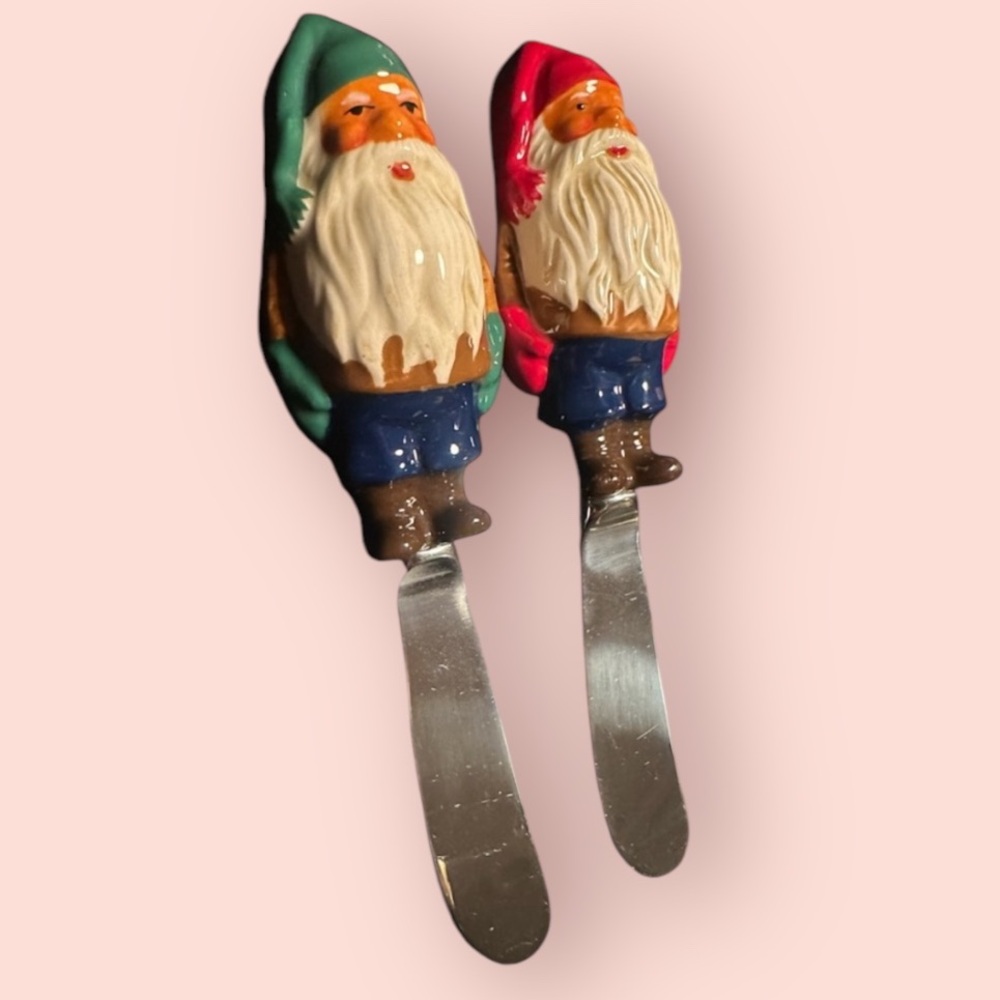 Holiday Sculpted Cheese Spreaders (Set of 2)